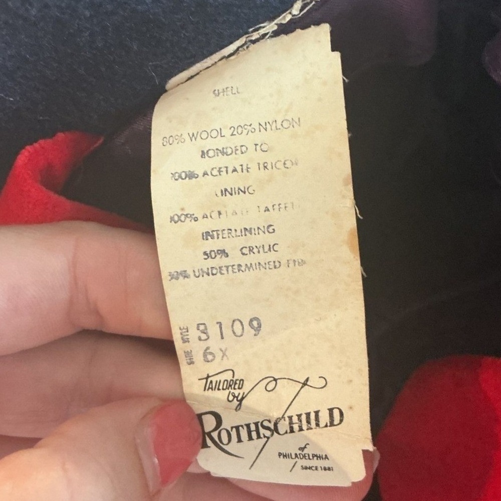 Vintage Rothschild Girls Peacoat Wool Coat 6 Sailor Navy Blue Military Classic - Picture 7 of 13